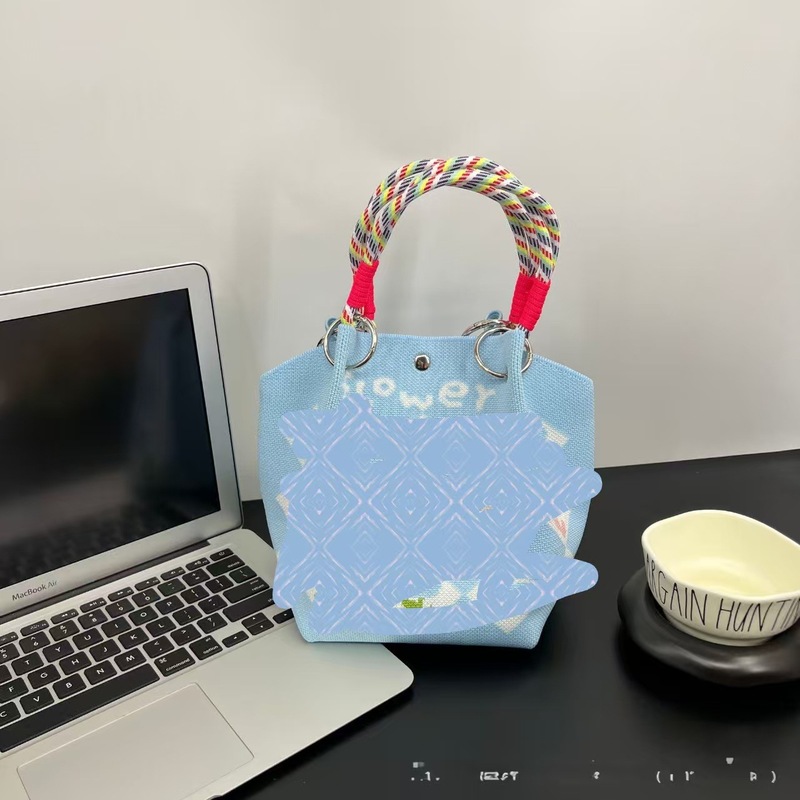 2025新款女士菜篮子手提包2025新款手工编织包包春秋针织小手拎袋|undefined