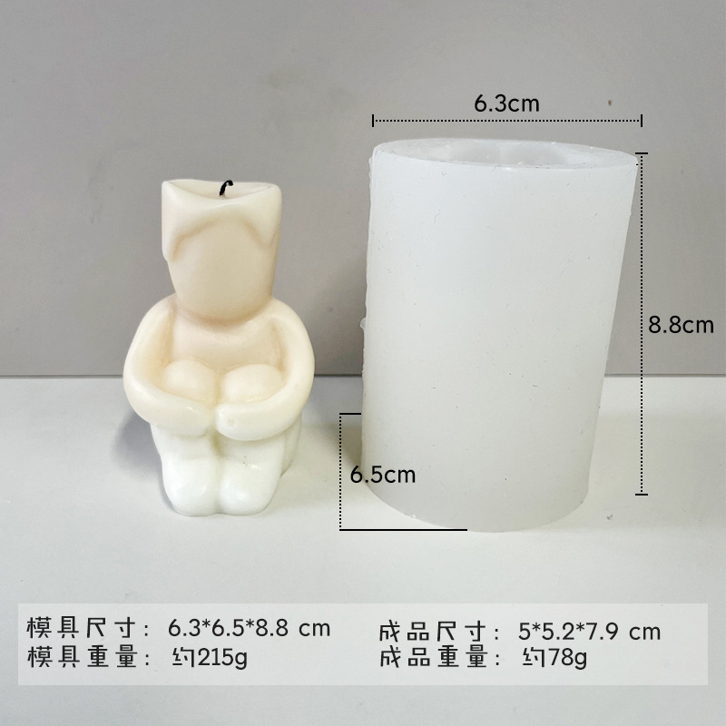 Nariz grande cabeza forma de la vela que hace el molde aromaterapia yeso chocolate epoxi silicona líquida