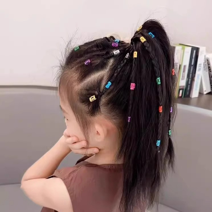 Niñas trenzadas sucias cuerdas de cabello 2025 nuevas niñas trenzadas hebillas de cabello de metal para el cabello atado trenzado artefacto tocado