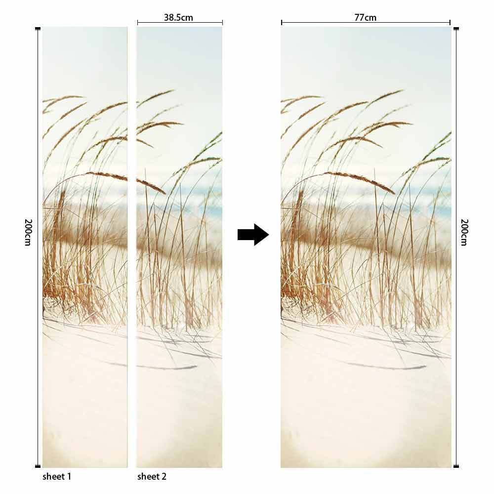 Pegatinas para puertas 3D respetuosas con el medio ambiente, autoadhesivos, fabricantes de origen al por mayor, patrones populares transfronterizos de alta definición, adhesivos para puertas impermeables, a prueba de aceite y antiincrustantes