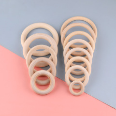 木の多サイズの原木の色のイネの木の円環diyの手作りのつり革の手はハンドバッグのアクセサリーの部品を持ちます。