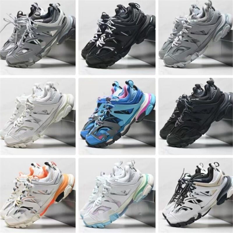 Putian Foreign Trade Paris 3rd Generation Track3.0 LED Lighted Men's Sports Shoes, Height-Increasing, Comfortable, Trendy Dad Shoes, In Stock