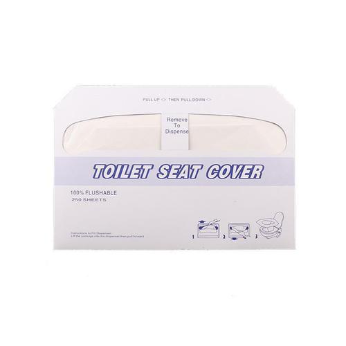 Manufacturer wholesale 1/2 off 14g wood pulp paper 250 pieces disposable toilet paper hotel sanitary seat cushion on behalf of