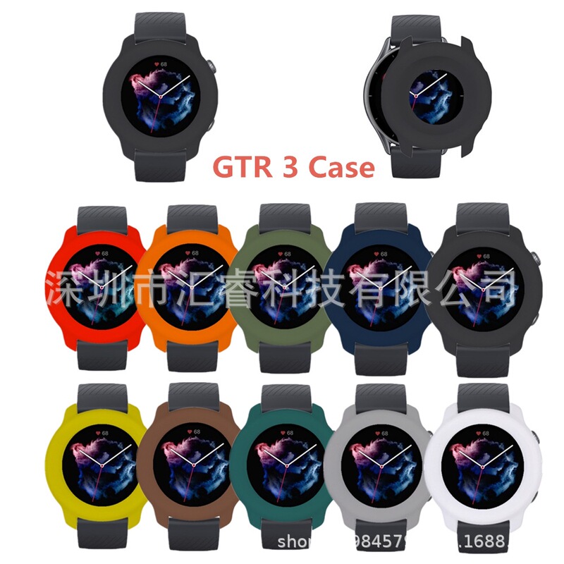 Huami Watch AMAZFIT GTR 3/ 3 PRO Soft Explosion-proof Square Fracture Full Edge Silicone Protective Cover