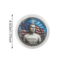 亚马逊查理·柯克纪念币粉丝收藏纪念币自由信念币送礼金属纪念币