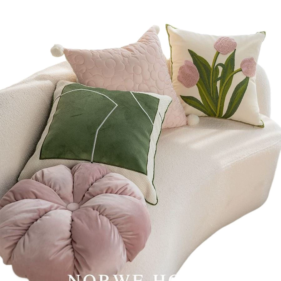 Sofa, back pillow, detachable pillowcase, french style