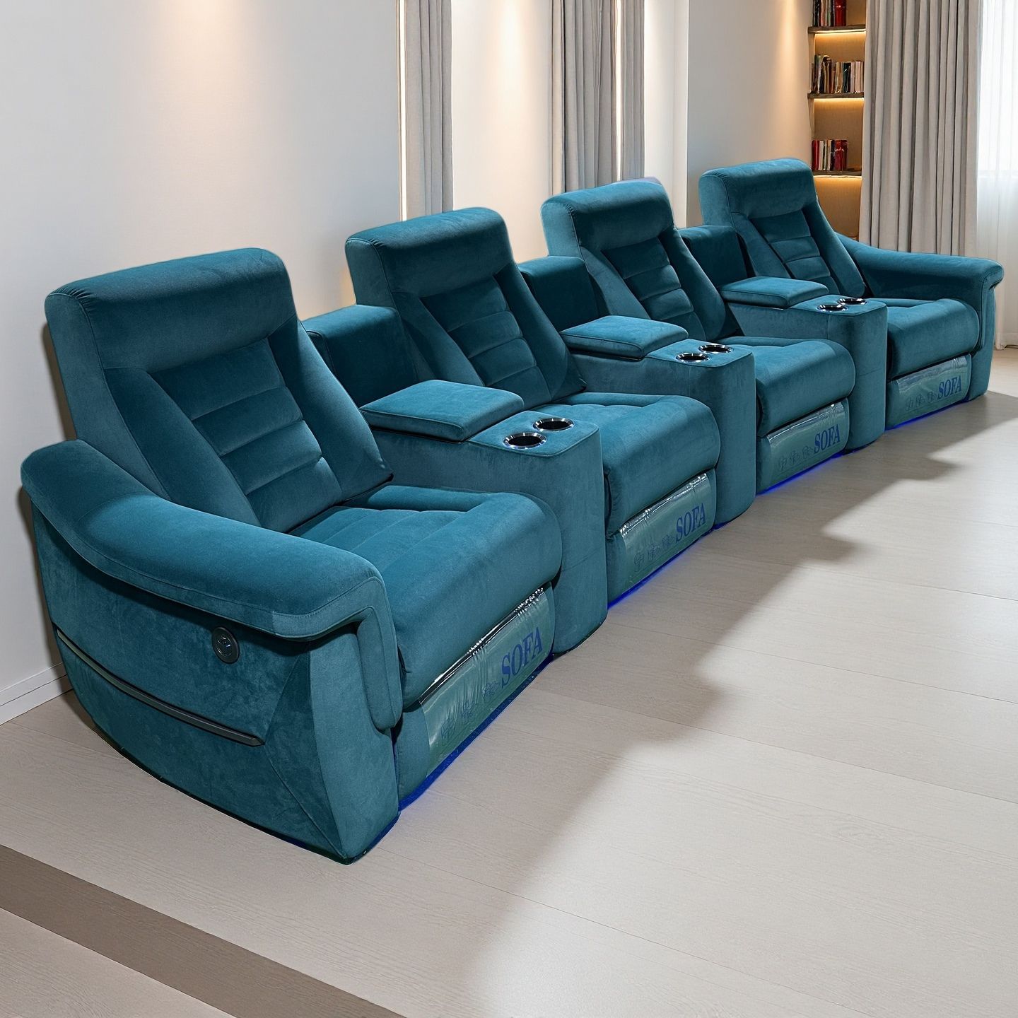 First-Class Space Capsule Multi-Functional Sofa Home Theater Villa Movie Theater Audio-Visual Room Luxury Sofa Seat Combination