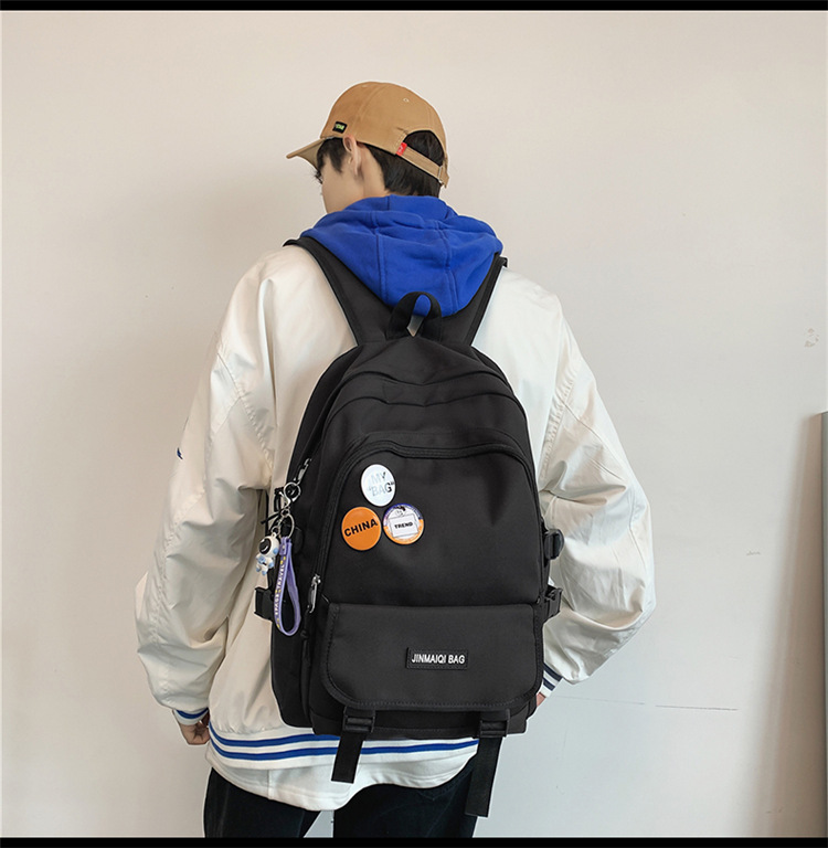 Fashion Solid Color Square Zipper Fashion Backpack display picture 6