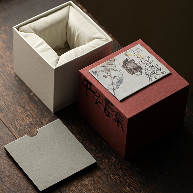 Universal lid bowl teapot master cup gift box high-end gift box tea ceremony accessories paper cotton box empty box Universal lid bowl teapot master cup gift box high-end gift box tea ceremony accessories paper cotton box empty box
