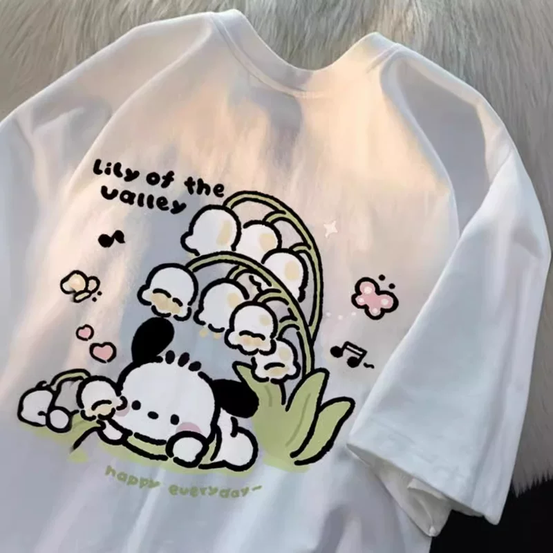 Трендовая футболка с коротким рукавом для отдыха, корейский стиль, оверсайз