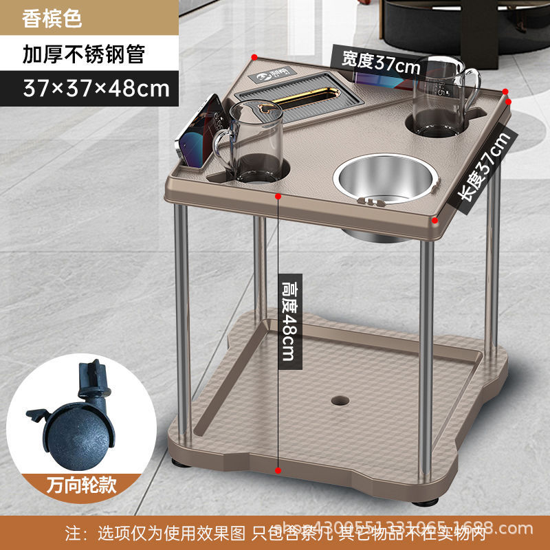 Mesa de mahjong, mesa de centro, estante de té, sala de ajedrez y cartas, mesa de café pequeña junto a la máquina de mahjong, cenicero, estante para vasos de agua, mesa de té de la casa de mahjong