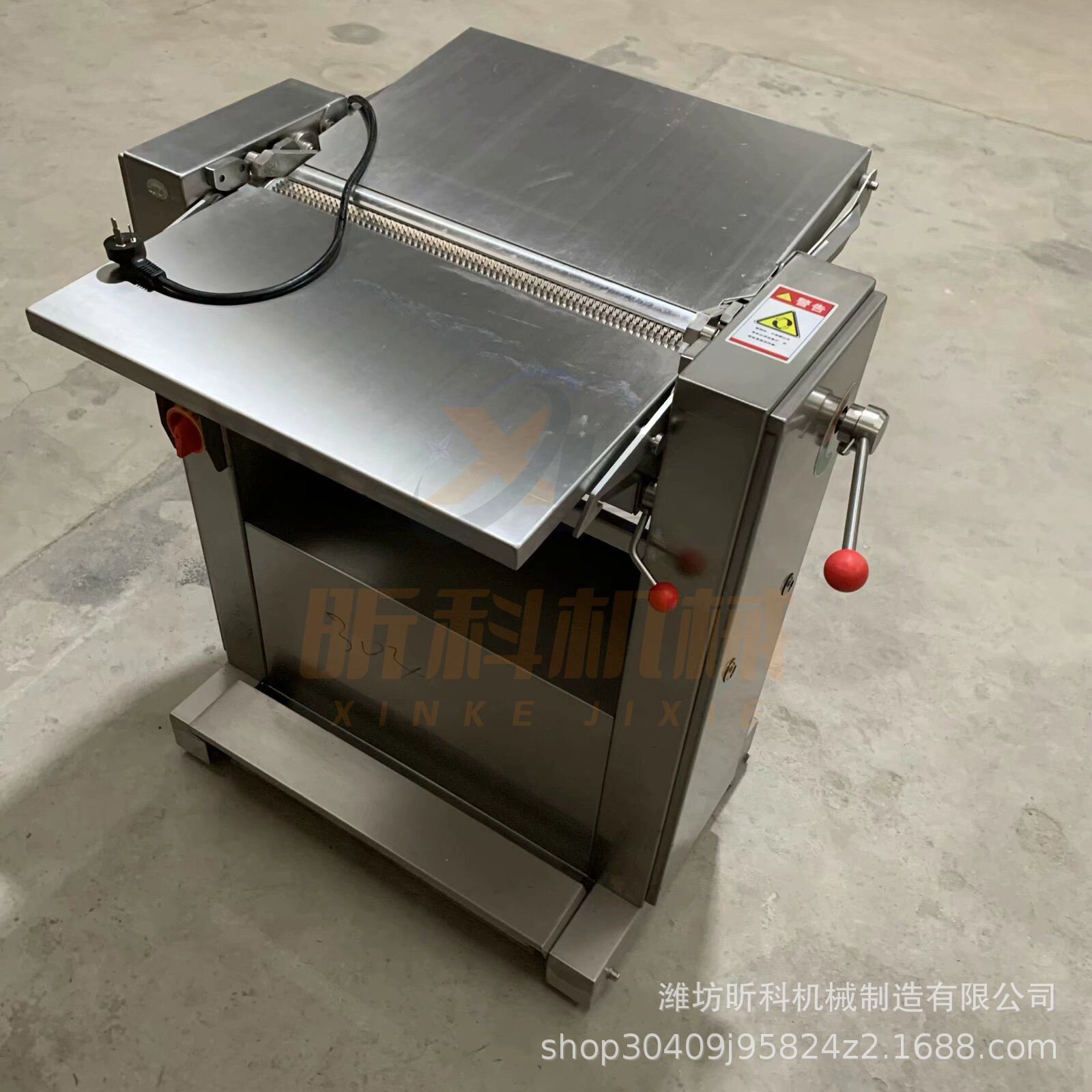 Máquina de corte automático 500 de carne rápida y continua 304 acero inoxidable corte de carne de carne de carne comercial