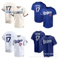 Прямые поставки с фабрики бейсбольной формы MLB Los Angeles Dodgers # Джерси Шохей Охтани 17