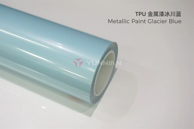 Auto Color Change Film ultra-bright metallic series, glossy color - tpu-metallic-paint-in-glacier-blue-15215m