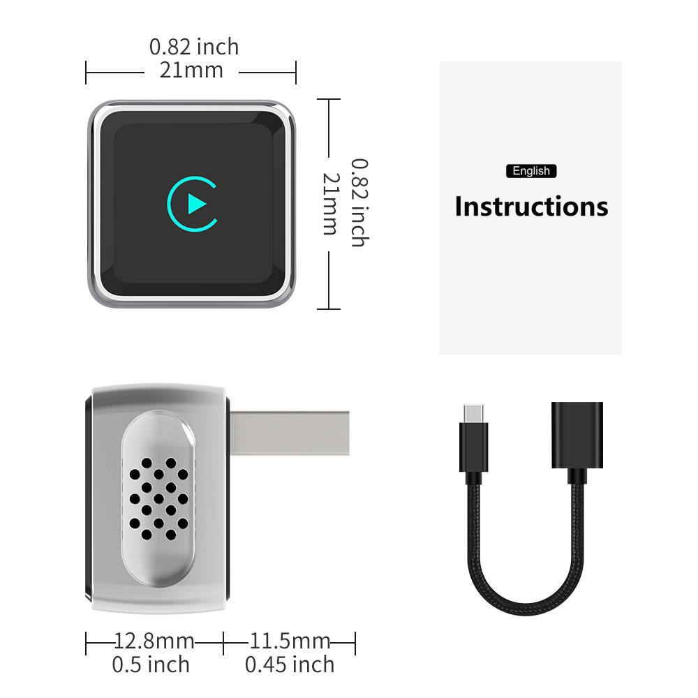 Cross-Border Carplay Box Suitable for Apple and Android, 2-in-1 Wired to Wireless Car Connectivity Smart Box