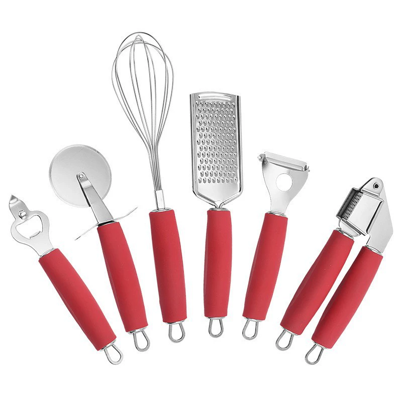 Customized stainless steel kitchen miscellaneous net red kitchen artifact pizza wheel cheese scaling small tool set