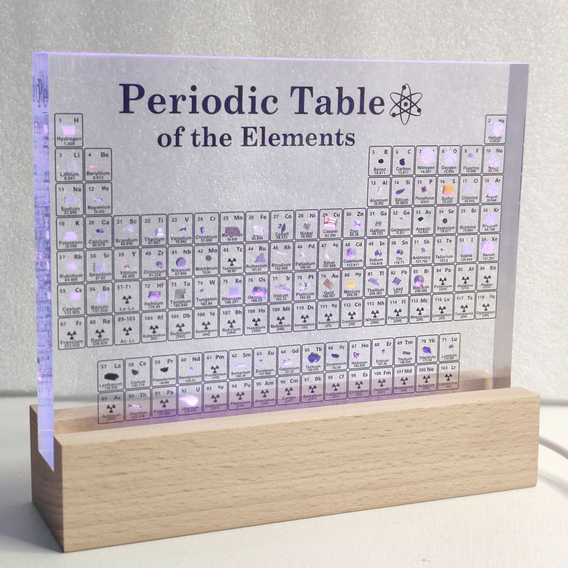 化学元素周期表元素实物初中老师亚克力标本创意毕业生日礼物摆件