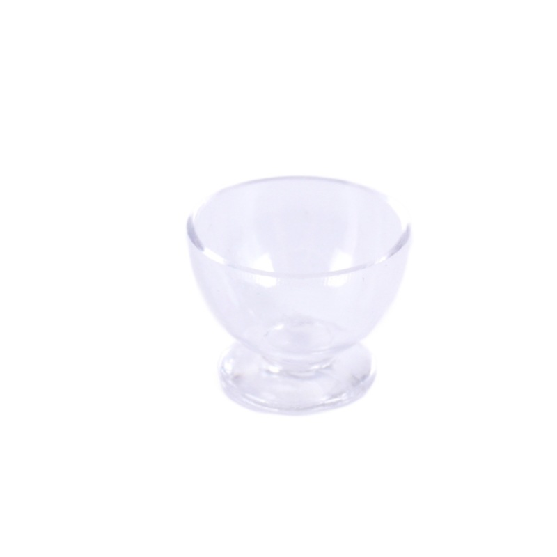 1: 12 Mini taza de vino tinto taza de agua taza de pie alto Dollhouse casa de muñecas comida en miniatura jugar juguetes de taza pequeña