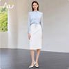 Long-sleeved shirt + skirt