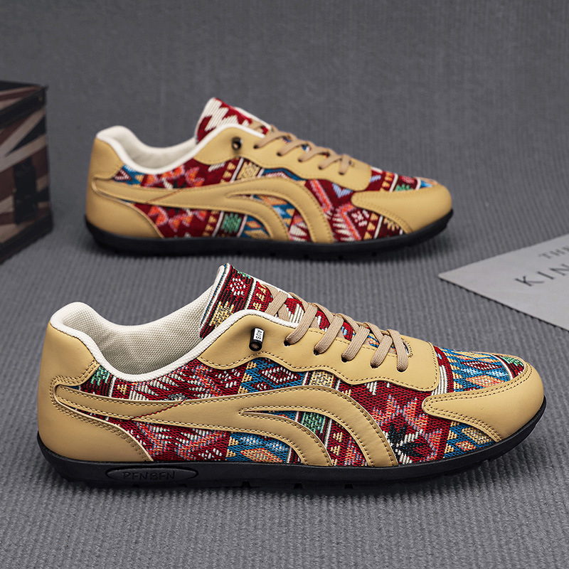 Men's Shoes 2025 New Men's Breathable Cloth Slip-On Lightweight Korean Style Soft-Soled Sports and Leisure Forrest Gump Shoes Trendy Style