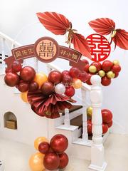 Wedding arrangement balloon decoration creative romantic wedding room living room entrance welcome road guide column bracket wedding supplies
