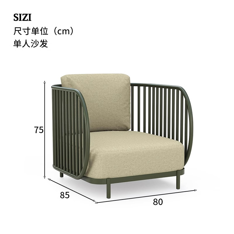 Combinación de sofá al aire libre patio al aire libre villa al aire libre sala de estar hotel famoso hotel club de ocio terraza sofá de caña