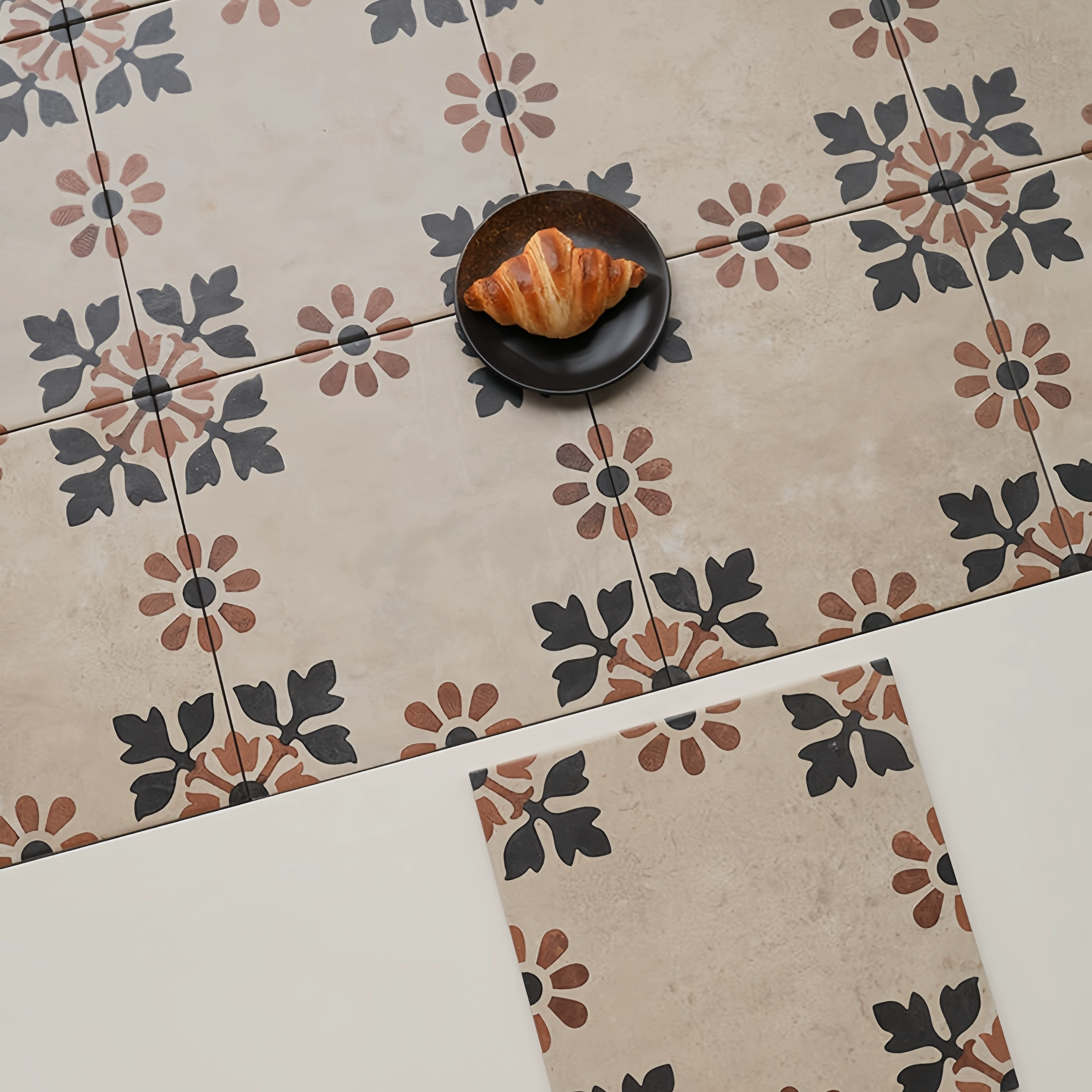 Плитка во французском ретро-пасторальном стиле, кухня в античном стиле с подсолнухами, ванная комната, балкон, напольная плитка для кафе