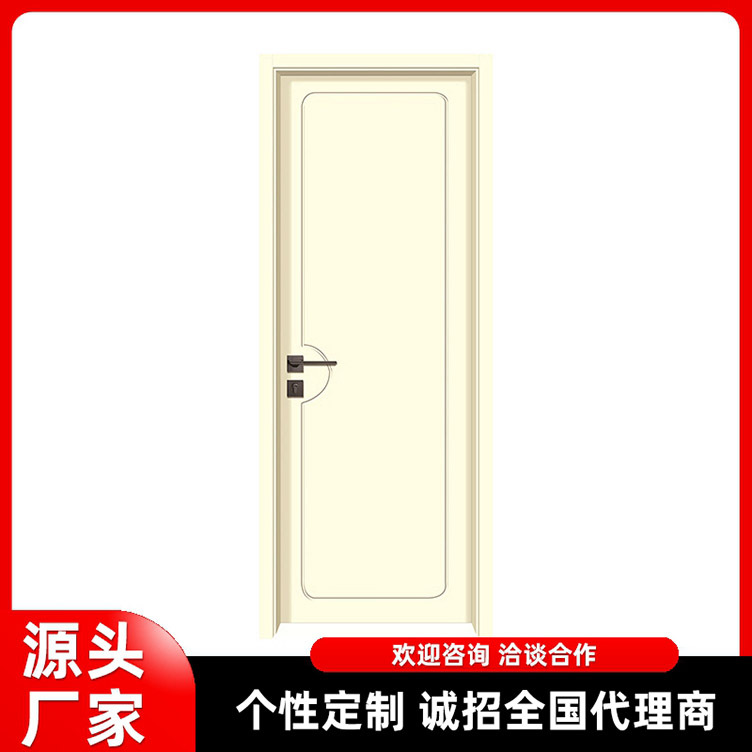 加工定制实木复合烤漆镂线门 木塑树脂门套装门 室内门家用卧室门