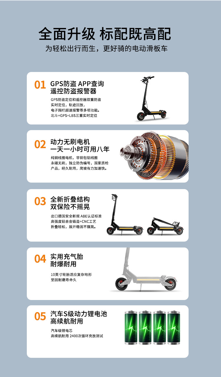Best-Selling Electric Scooter in Europe and America, Foldable Electric Scooter for Commuting, 500W Powerful Brushless Motor