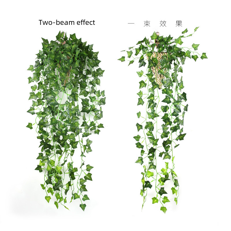 仿真植物假花藤條藤蔓綠植牆面客廳室內綠蘿吊蘭裝飾牆壁掛花吊籃