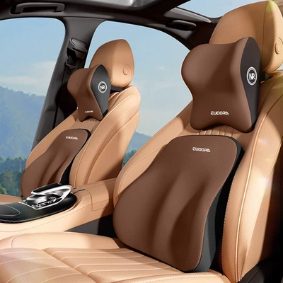 Waist support, Customized Car Headrest, Memory Foam - brown-a-headrest