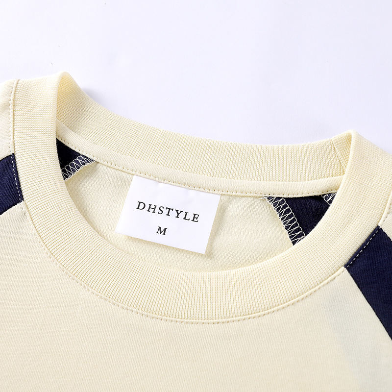 Chao marca empalme color 240 pesado camiseta personalizada algodón camiseta personalizada