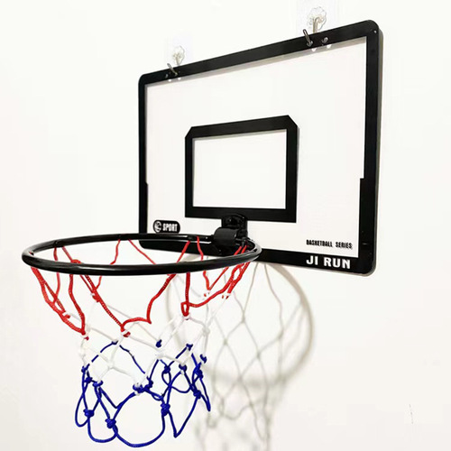 Kindergarten body smart props Children's large basketball frame indoor sports punch-free folding storage basketball board