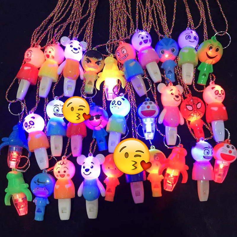 Silbidos luminosos de dibujos animados morados