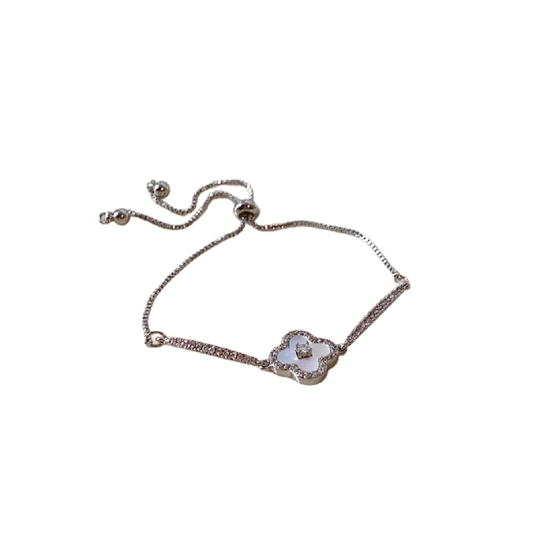 Oro real flor de fritillaria pulsera de zircon pulsera temperamento de moda coreana nicho lujo ligero joyas al por mayor