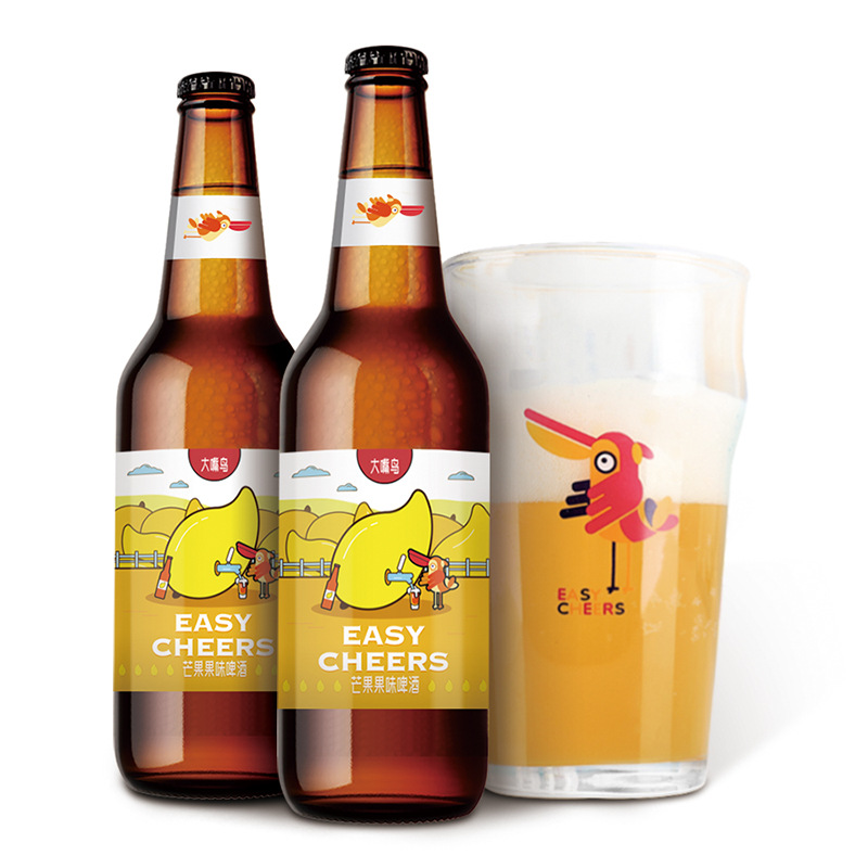 招商代理 整箱果味啤酒 Easycheers芒果水果味精酿啤酒320ml*12支
