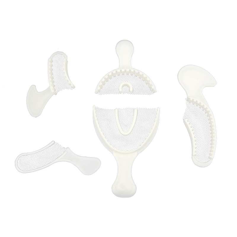 Dental dental materiales desechables molde de impresión de tela de malla de dientes titular no tejido gasa malla bandeja de dientes titular al por mayor