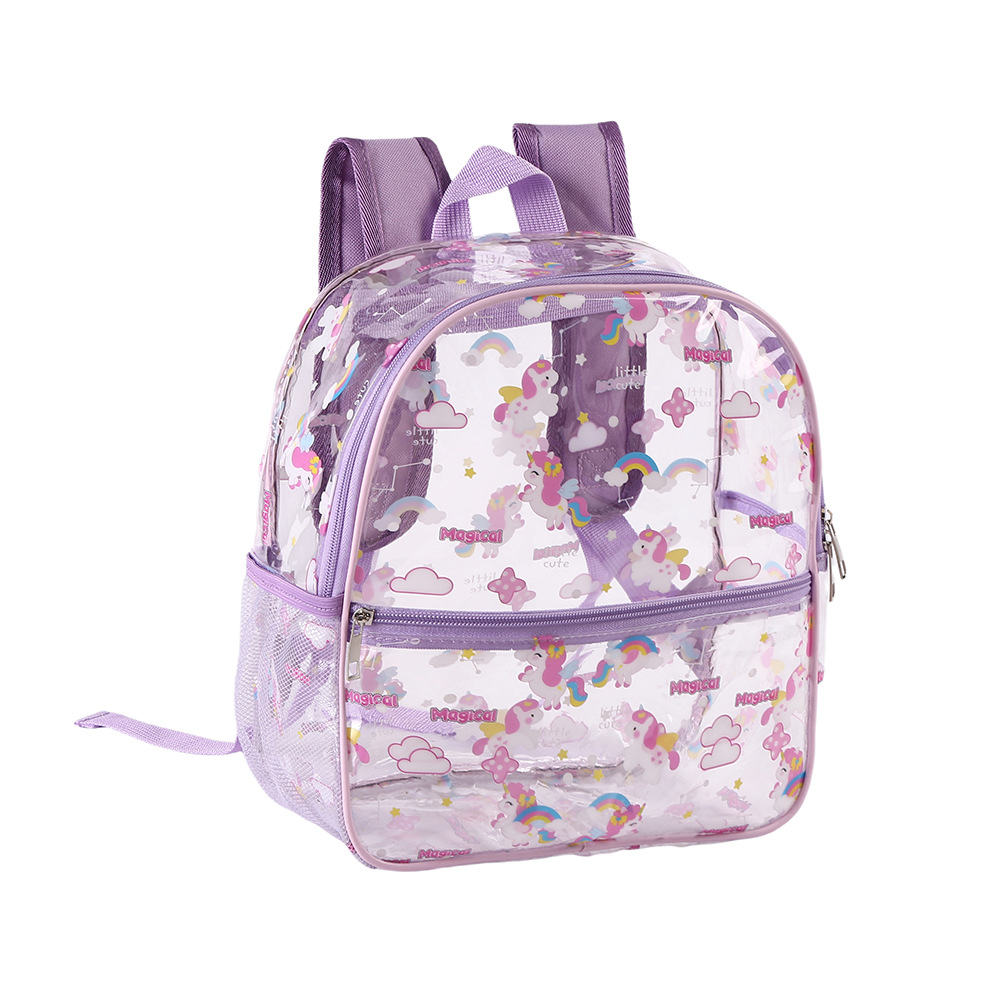 Cartoon transparent backpack PVC