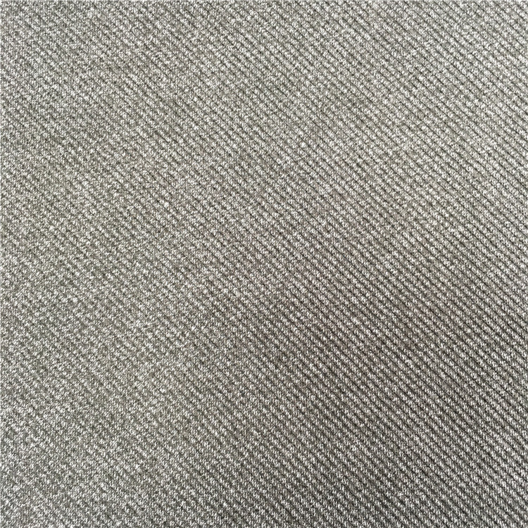 供应针织斜纹单染麻灰色纱色纱双面布提花布女装