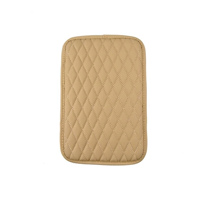 Armrest box pad: box protective pad memory foam - ling-small-grid-style-beige