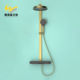 Zy-228066-f-lsj-brushed gold-hot and cold shower set