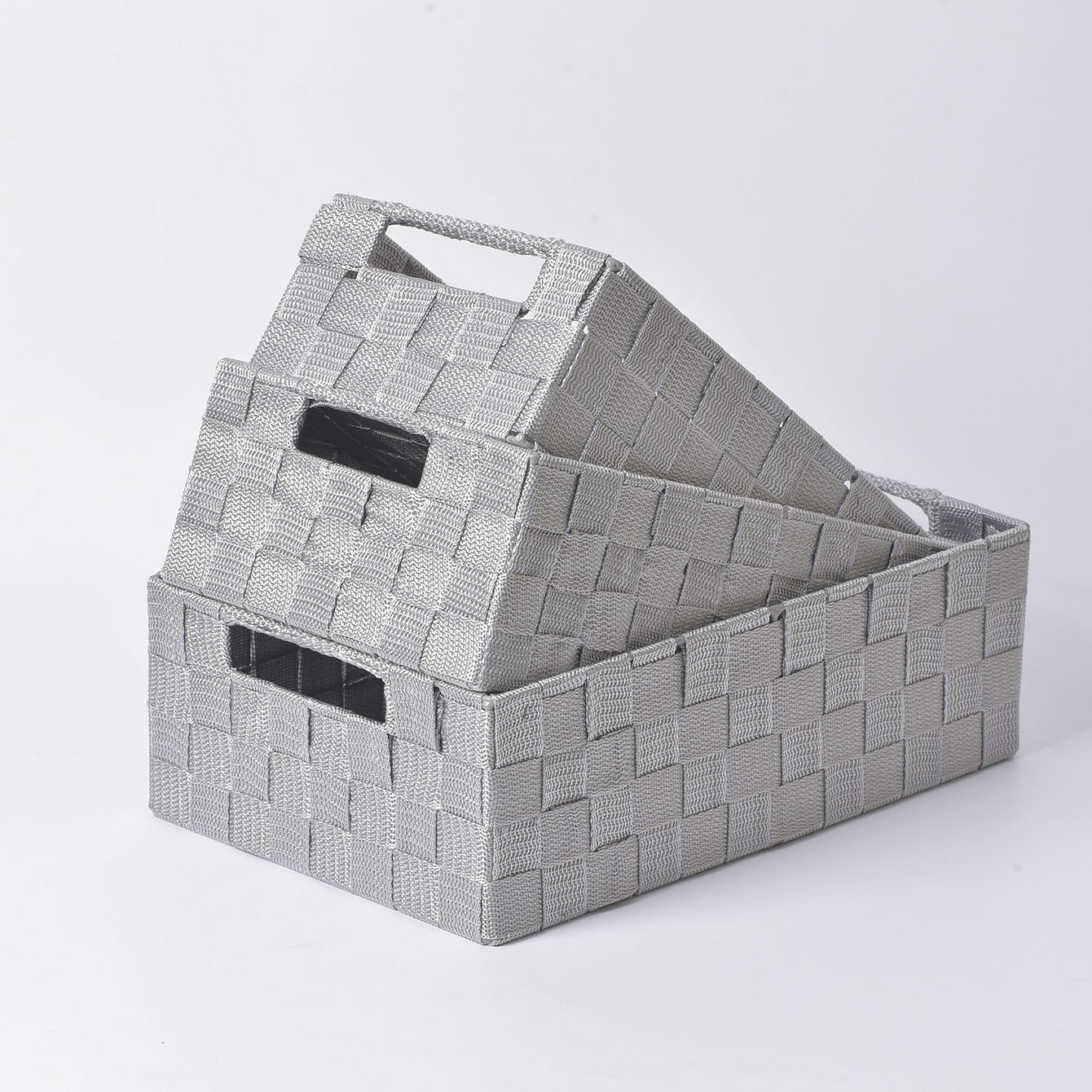 Caja de almacenamiento de tejido a mano simple europea Caja de almacenamiento de ropa interior Caja de almacenamiento de cosméticos