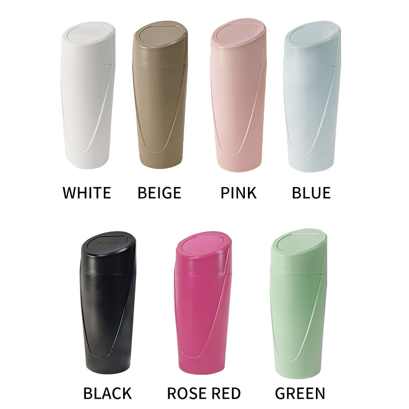 Bote de basura para automóviles explosivos transfronterizos Caja de almacenamiento para automóviles con tapa abatible multifuncional Cubo de almacenamiento para el hogar Bote de basura para automóviles