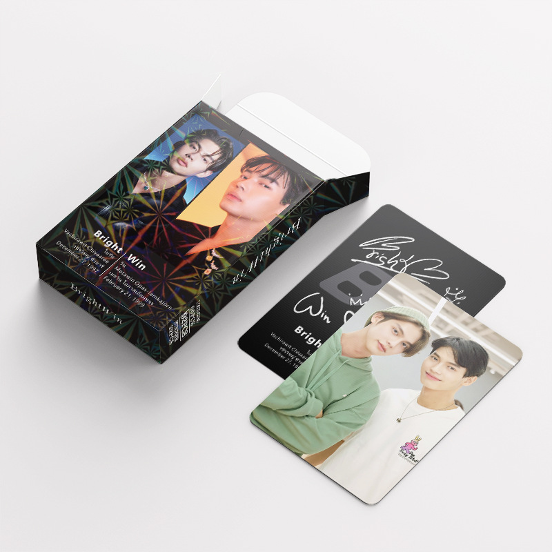 92 Pçs/set Tailândia Estrelas BRIGHTWIN Álbum Laser Lomo Cartão
