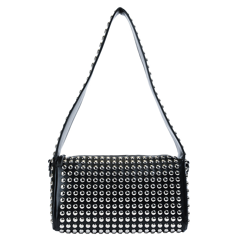 Borsa a spalla punk con borchie stile europeo per donna_voghion.com