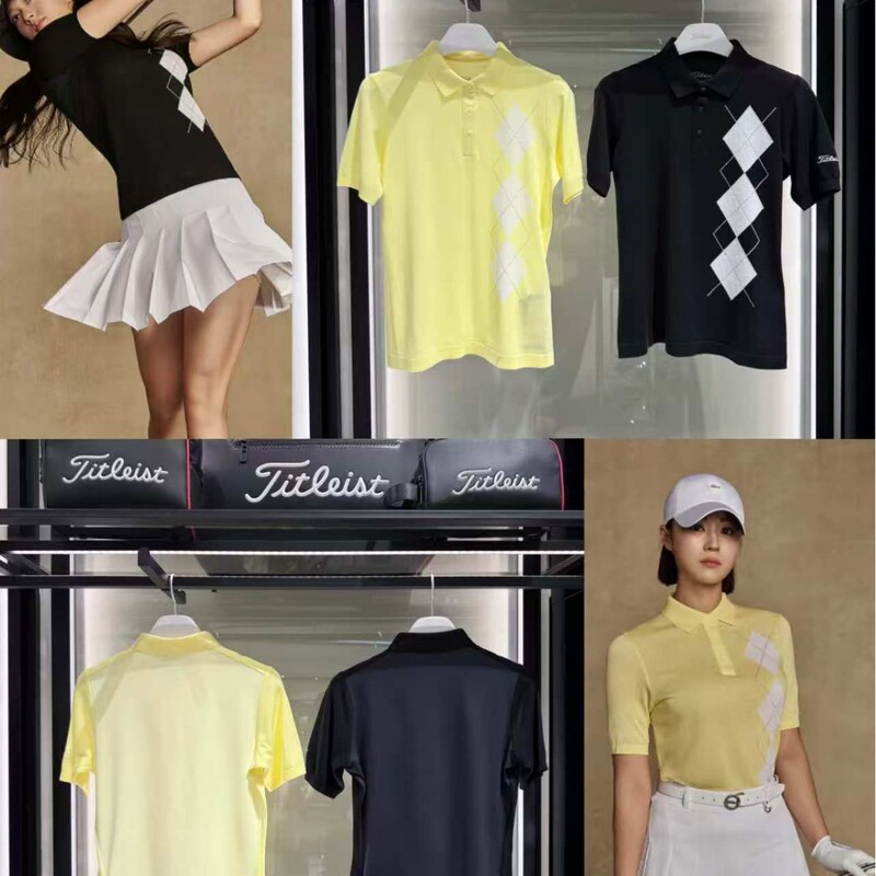 Korean Golf Clothing Summer New Style Lapel Short-Sleeved Tops T-Shirts Knitwear Polo Shirts Are Stylish and Fashionable Korean Golf Clothing Summer New Style Lapel Short-Sleeved Tops T-Shirts Knitwear Polo Shirts Are Stylish and Fashionable