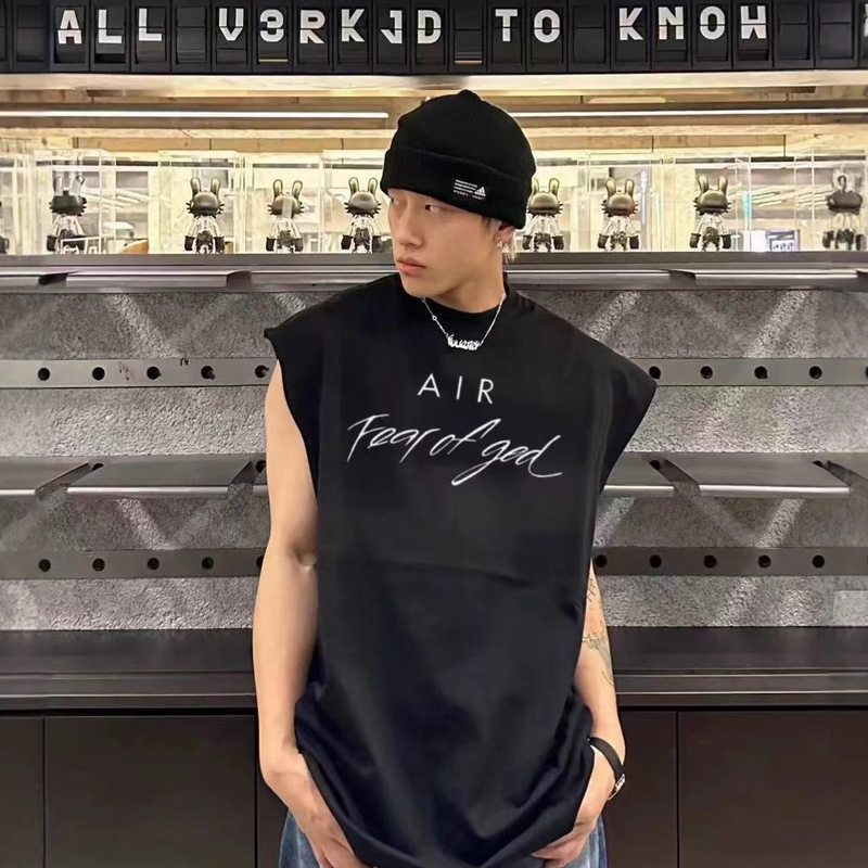 Essentials Co-Branded American-Style Sleeveless Vest Trendy High-Street Casual Sleeveless Vest Couple Vest T-Shirt