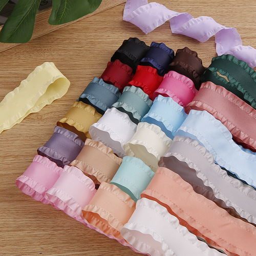 Ruffled polyester skirt ribbon diy handmade bow hair accessories clothing shoes flowers accessories gift box flowers ribbon