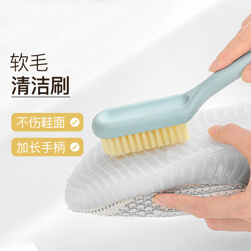 Gap floor toilet brush multifunctional soft fur shoe brush toilet laundry brush long handle decontamination cleaning brush wholesale