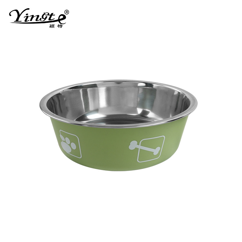 Pet Bowl de acero inoxidable gato tazón perro tazón gato tazón de gran capacidad Venta caliente tazón de comida para mascotas perro suministros para mascotas